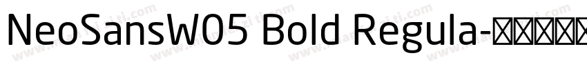 NeoSansW05 Bold Regula字体转换
